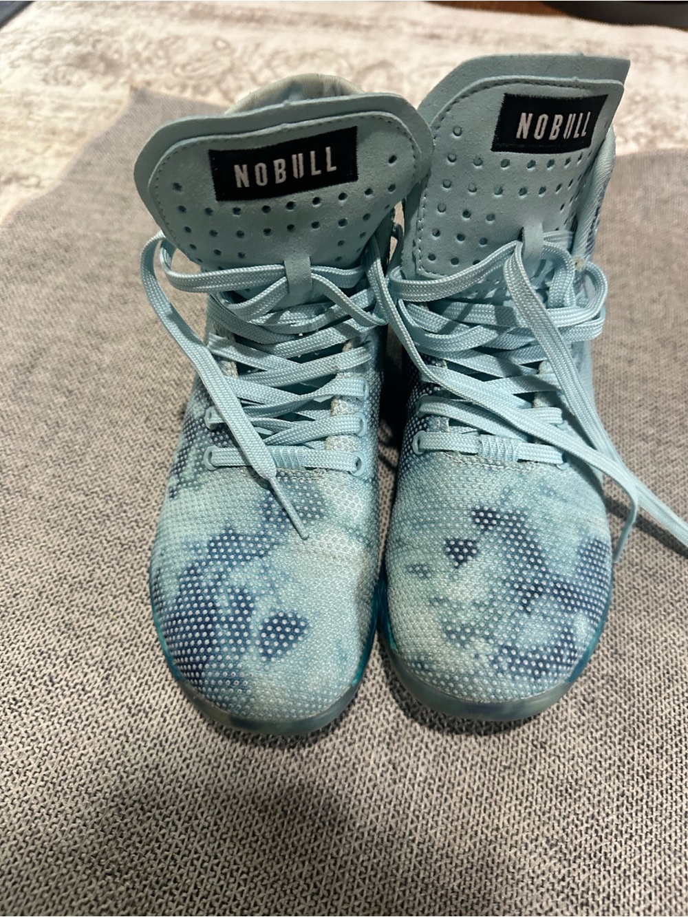 NOBULL Light Blue Tie-Dye Training Sneakers
